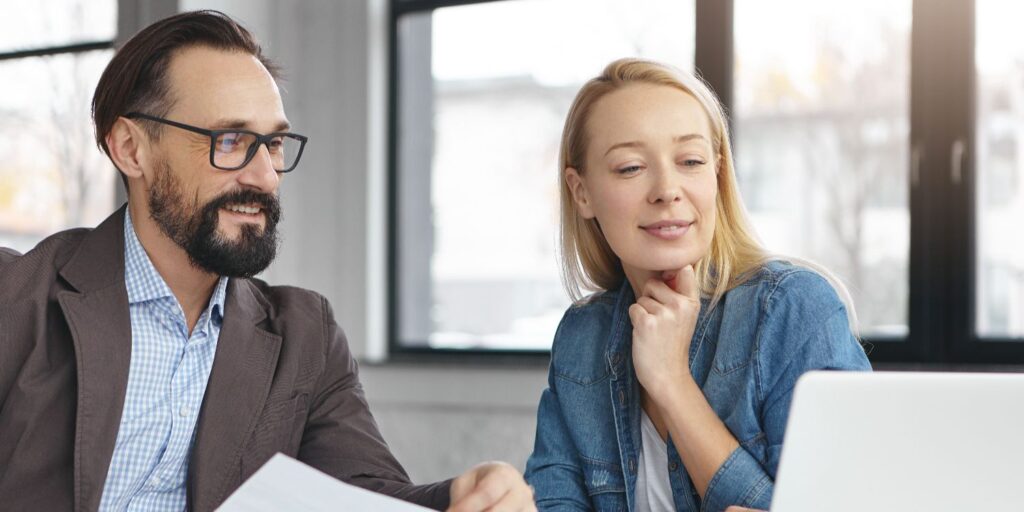 business meeiting with an accountant